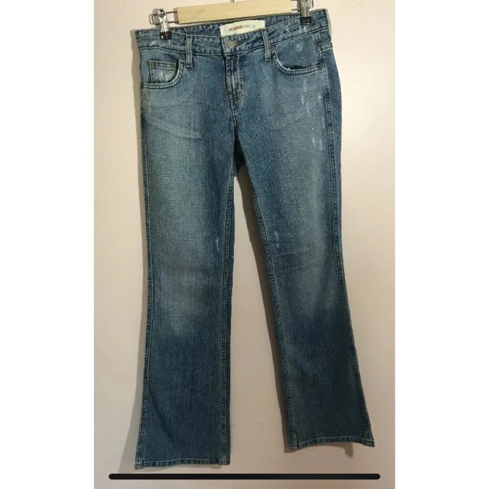 Vingage Sz 5 MOSSIMO Flare Leg Jeans Womens Distressed Boho 100% cotton